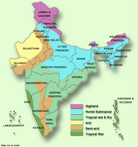 India maps climate